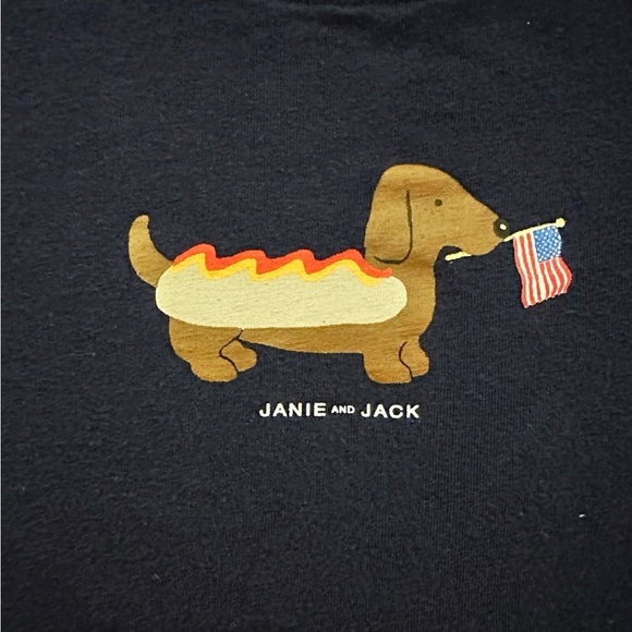Janie & Jack | Short Sleeve Hotdog Tee (4) 🌭 - Picture 2 of 5
